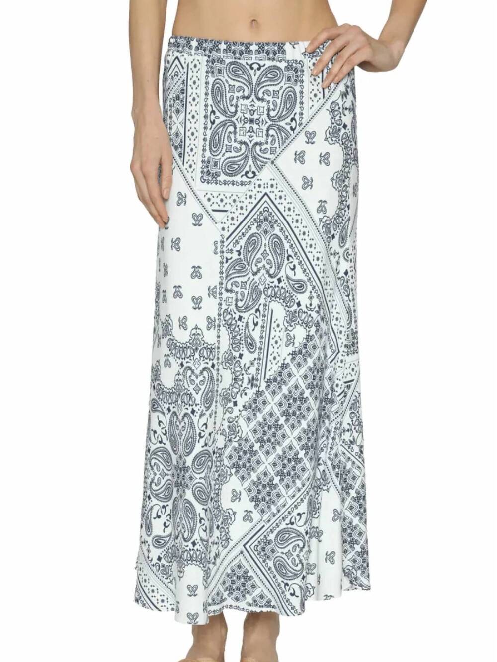 NEW DREW gwen midi skirt in navy